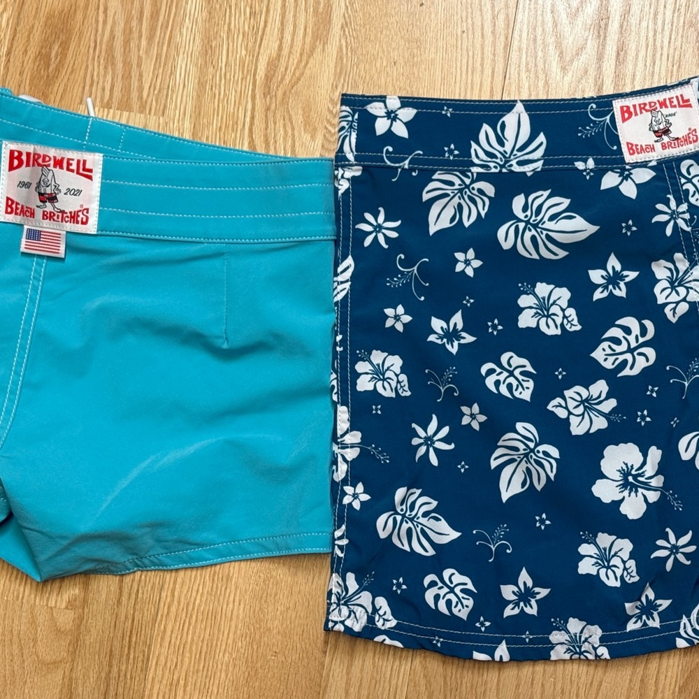 Birdwell Beach Britches Lot of 2: shorts + wrap skirt